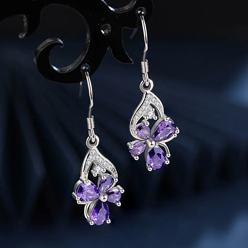 925 Sterling Silver Original Charm Double Hoop Earrings