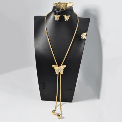 4PCS Butterfly Jewelry Set