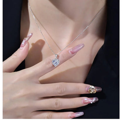 925 Silver Love Heart Jewelry Set