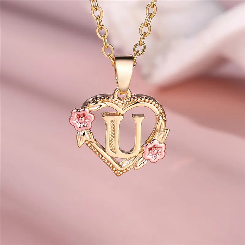 Letter Pendant Necklace