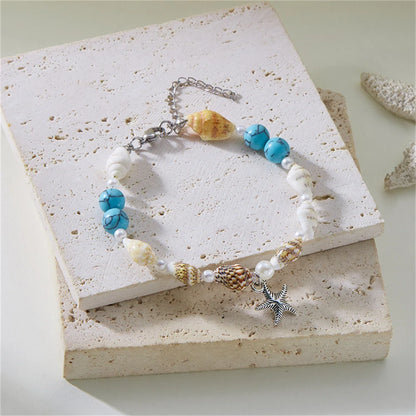 Shell Beads Dolphin Starfish Bracelet