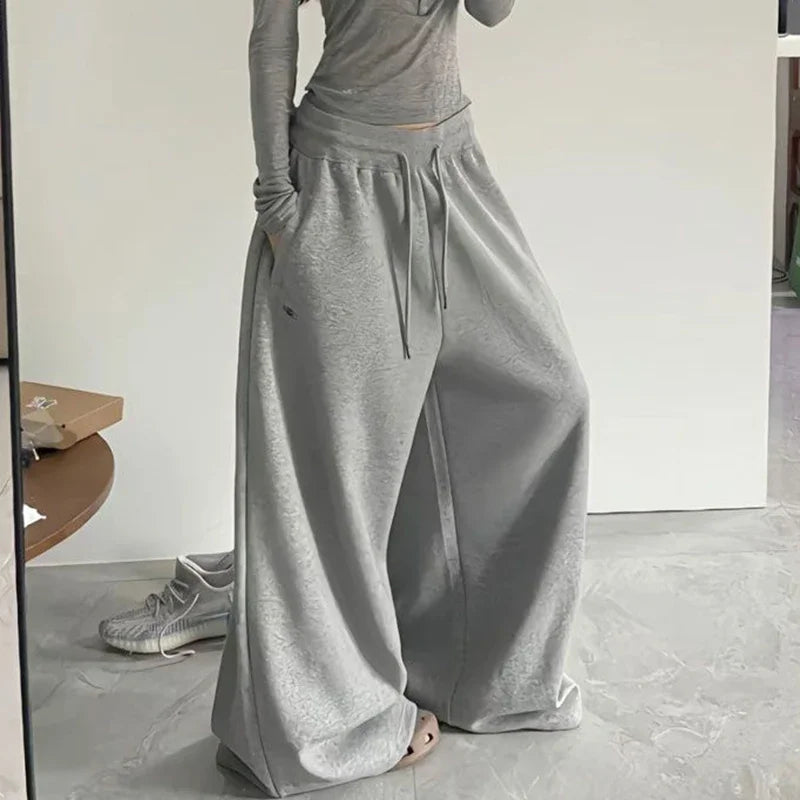 Y2K Vintage Baggy Wide Leg Sweatpants for Women