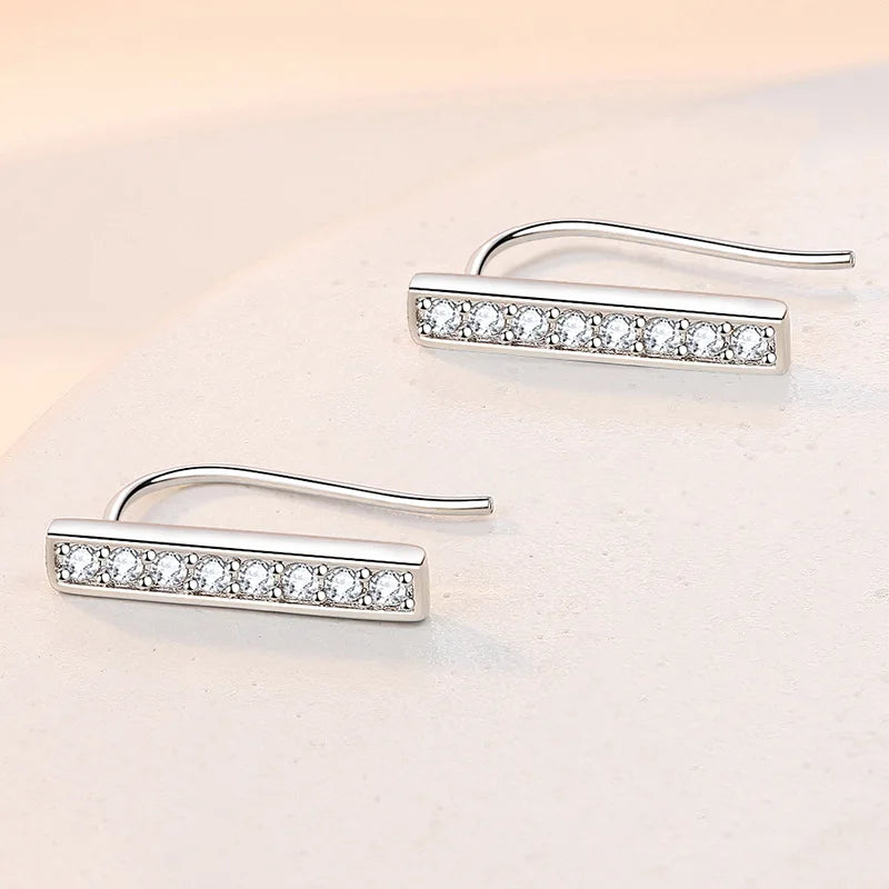 925 Sterling Silver Original Charm Double Hoop Earrings