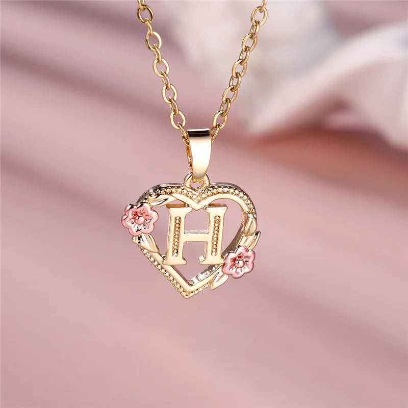 Letter Pendant Necklace