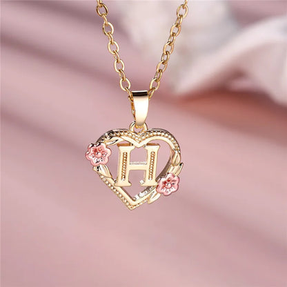 Letter Pendant Necklace