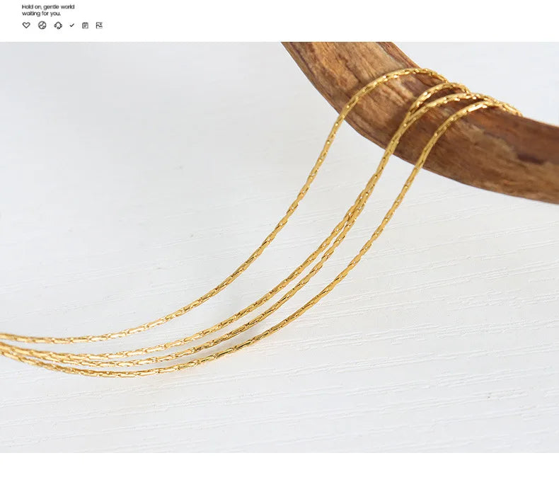 18k Gold Multi-Layer Chain Choker for Women