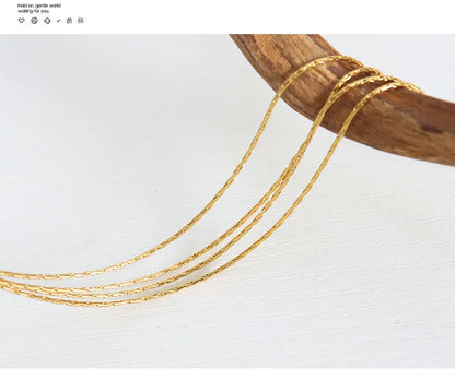 18k Gold Multi-Layer Chain Choker for Women