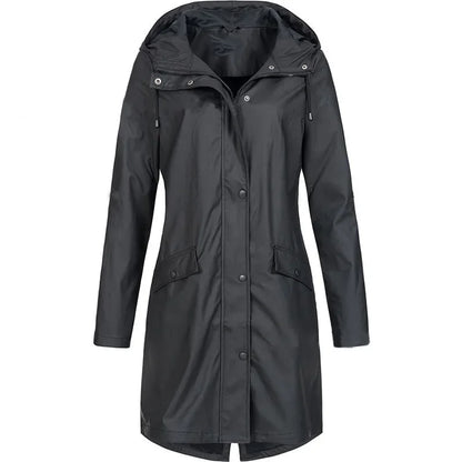 Women’s Mid-Length Outdoor Windbreaker Coat