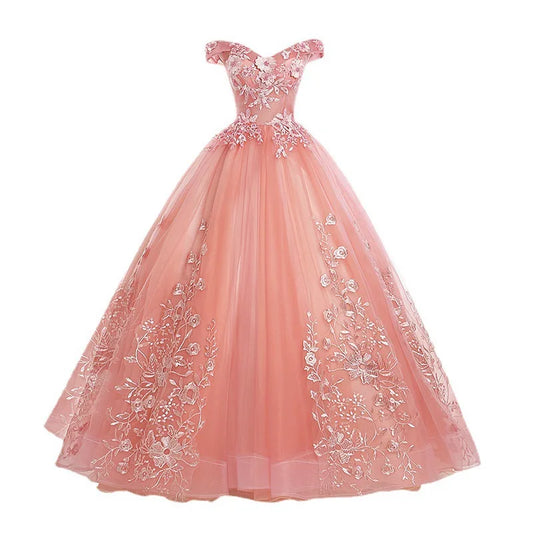 Luxury Lace Ball Gown Quinceañera Dress