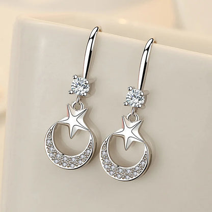 925 Sterling Silver Charm Hoop Earrings