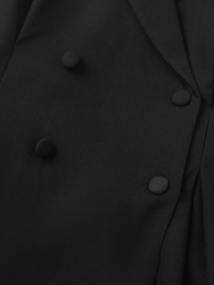 Elegant Double Breasted Blazer Dress for Women