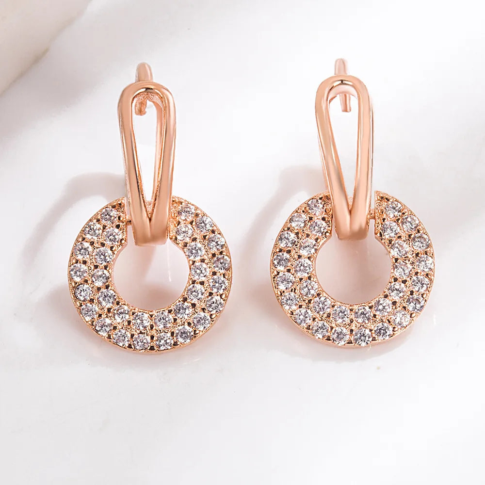 925 Sterling Silver Crystal Zircon Stud Earrings
