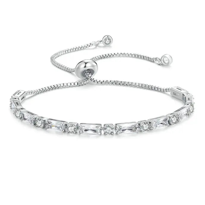 Luxury Adjustable Square Zircon Chain Bracelet