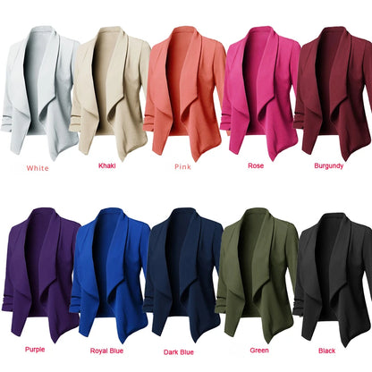 Women’s Asymmetrical Casual Blazer Cardigan