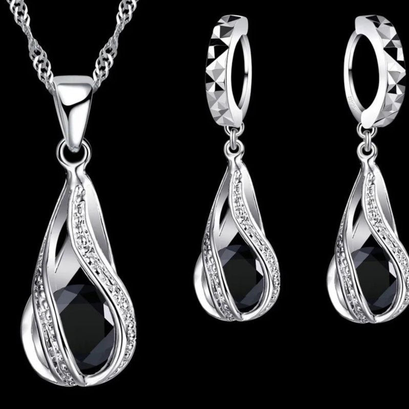 Silver Bridal Jewelry Sets