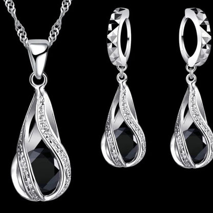 Silver Bridal Jewelry Sets