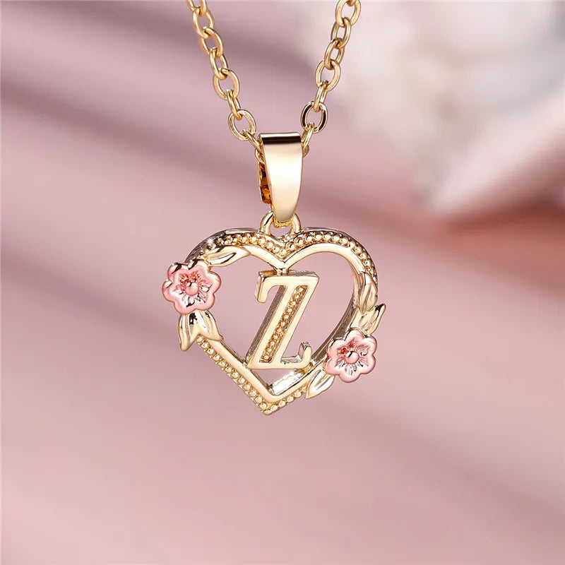 Letter Pendant Necklace