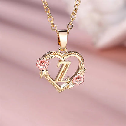 Letter Pendant Necklace