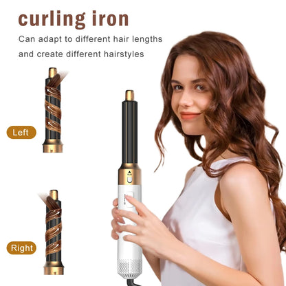 6-in-1 Ionic Hot Air Brush Hair Styler & Blow Dryer with Detachable Heads