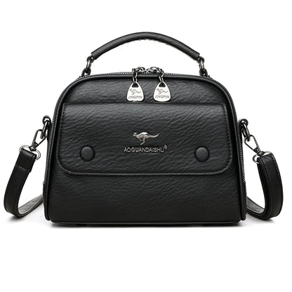 Luxury Designer Checkered Crossbody Shoulder Bag