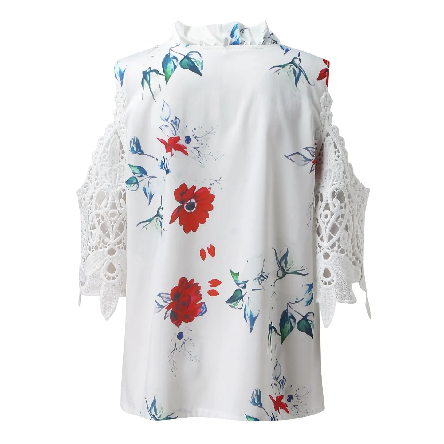 Floral Chiffon V-Neck Blouse for Women