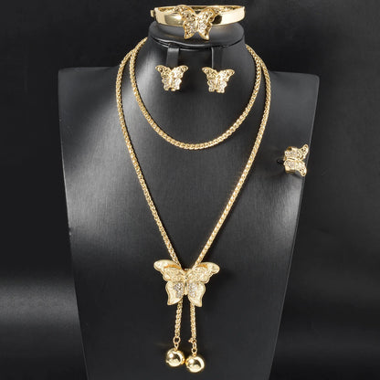 4PCS Butterfly Jewelry Set