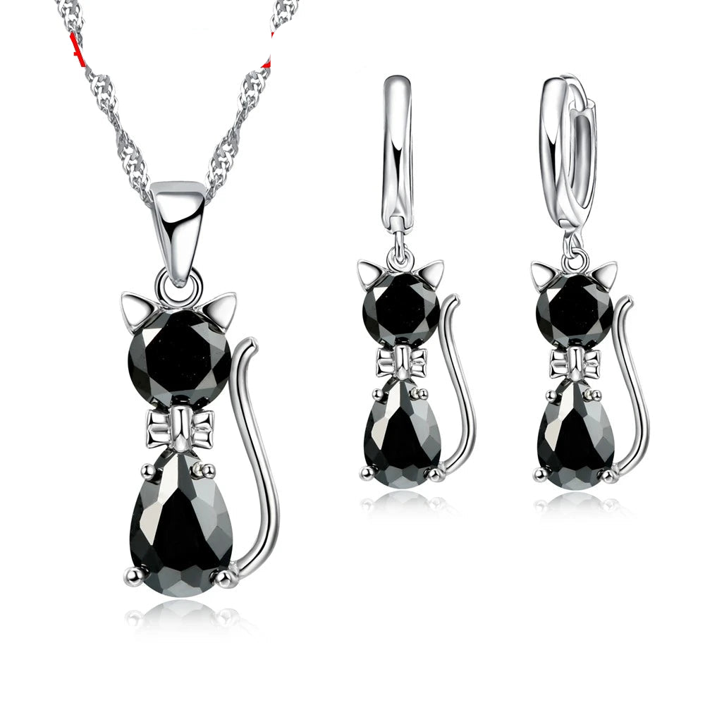 Jewelry Sets Cute Cat Shape