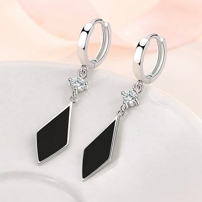 925 Sterling Silver Original Charm Double Hoop Earrings