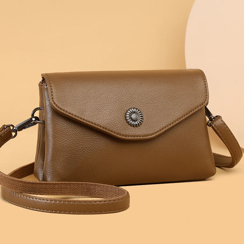 High-Quality PU Leather Crossbody Shoulder Bag