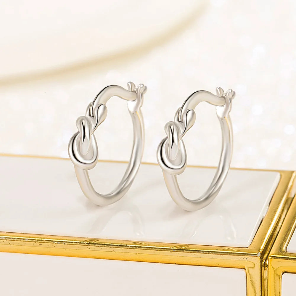 925 Sterling Silver Crystal Zircon Stud Earrings