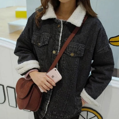 Women’s Denim Lambswool Jacket 2025