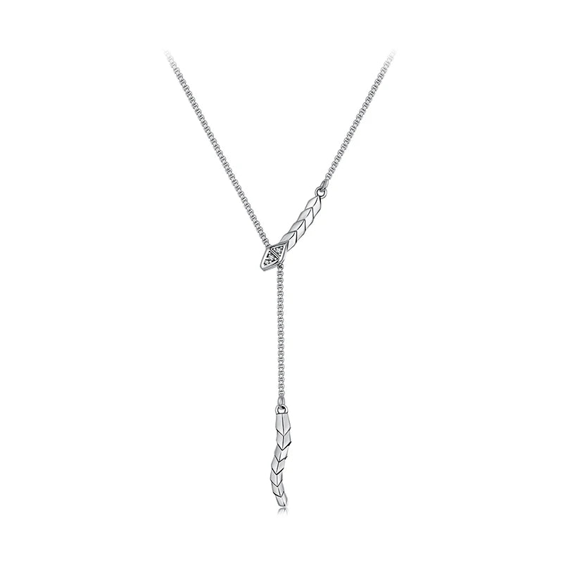 JEW007NEC            925 Sterling Silver Snake Pendant Necklace Gothic  for Women - Klixstore