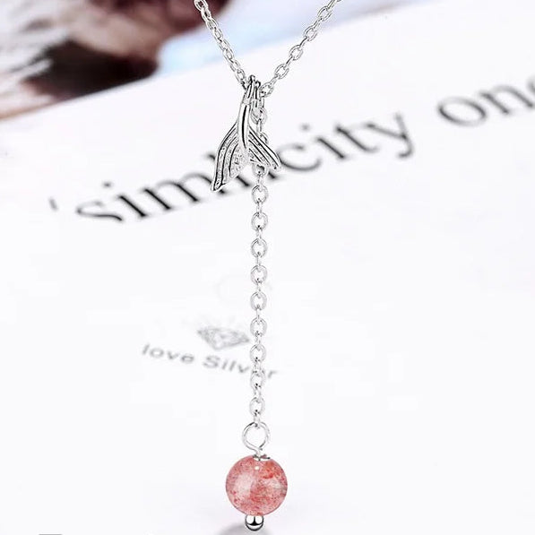 NEC925 Sterling Silver Moonstone Pendant Necklace for Women