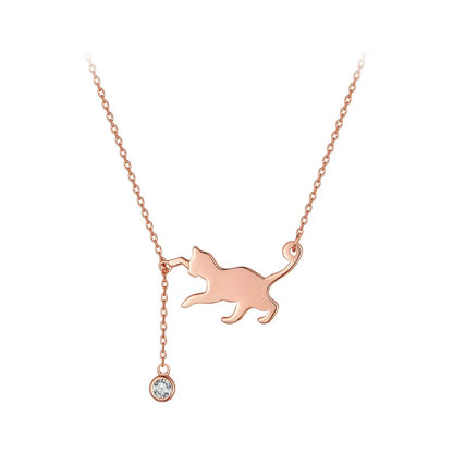 Cute 3 colors Cat  Necklace