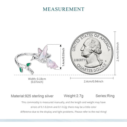 Adjusable 3D Bird Shape Ring