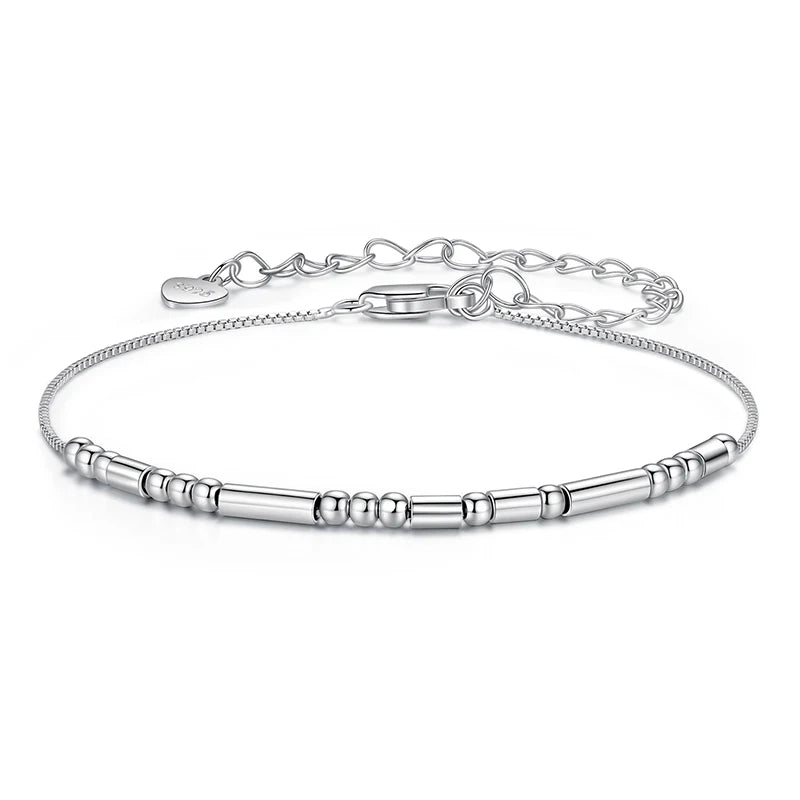 925 Silver Morse Code Love Bracelet