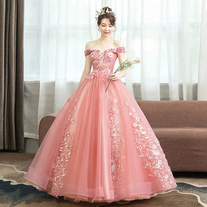 Luxury Lace Ball Gown Quinceañera Dress