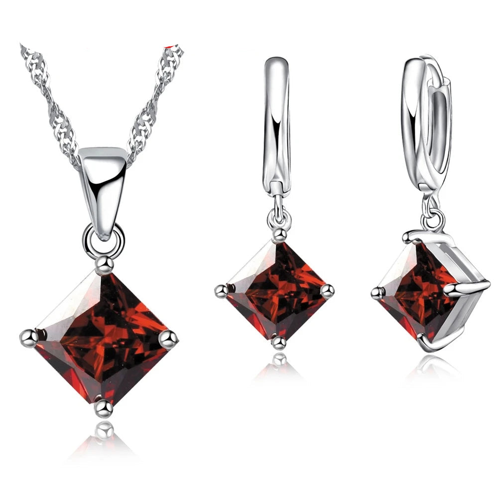 Classic Square Cubic Zirconia Sets