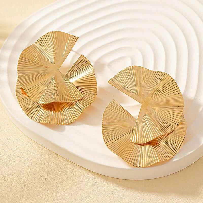 Twisted Design Dinner Earrings