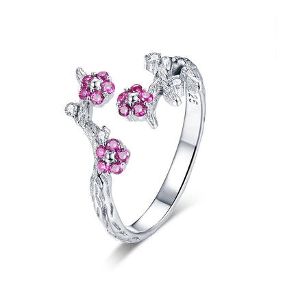 Plum Blossom Open Ring