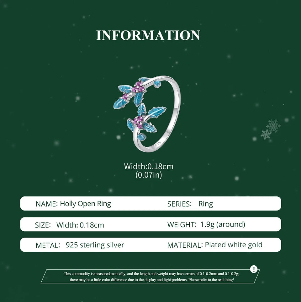 JEW017R      Solid 925 Sterling Silver Holly Adjustable Ring, Retro Flower Pattern - Klixstore
