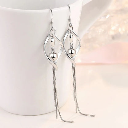 "925 Sterling Silver Crystal Hoop Earrings"