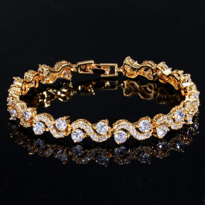 Silver Cubic Zirconia Tennis Bracelet