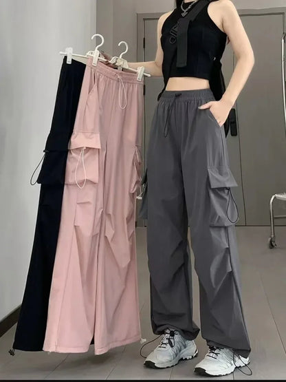 Female High Waist  Loose Pants