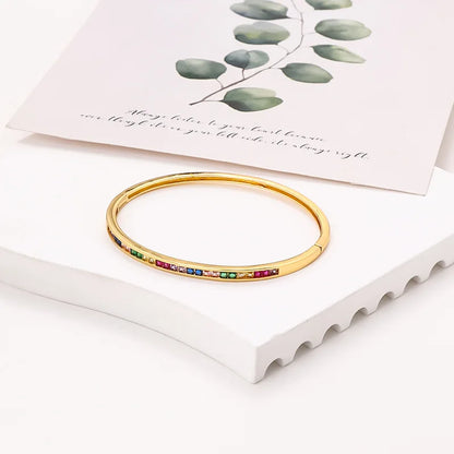 Micro Inlaid Zircon Bangle