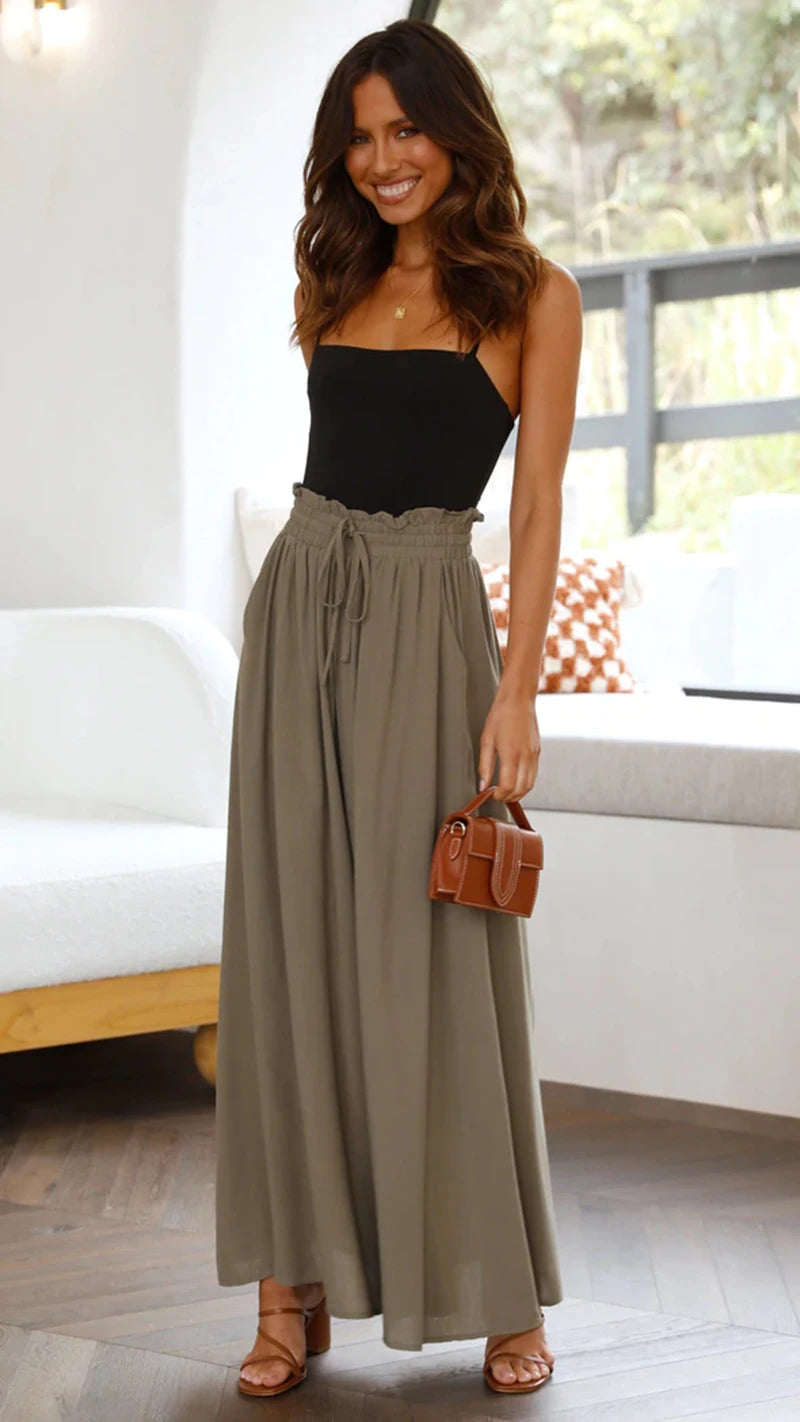 Casual Wide-Leg Loose Trousers for Women