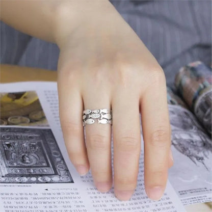 925 Sterling Silver Fish Shape Ring for Women