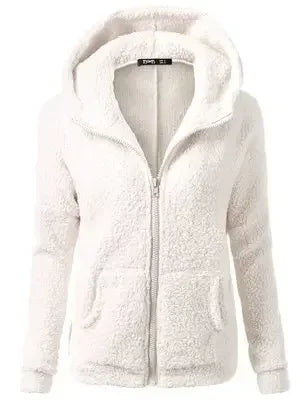 Women’s Warm Fleece Zip-Up Hoodie Coat