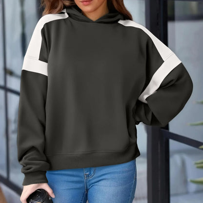 Round Neck Zipper Warm Sweatshirt for Women
