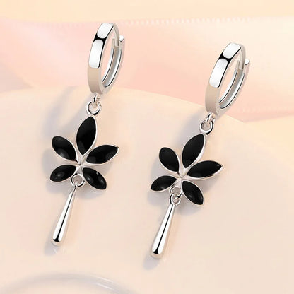 925 Sterling Silver Original Charm Double Hoop Earrings